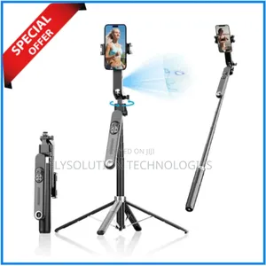 Q515tk | Extendable Face Tracking Gimbal Selfie Stick –Black