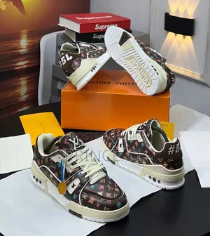 Top-Notch Louis Vuitton Leather Sneakers