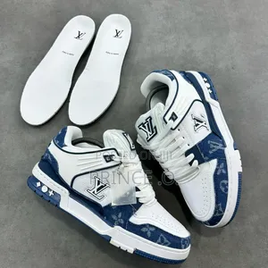 Notched Blue  Designed Loius Vittion Sneakers