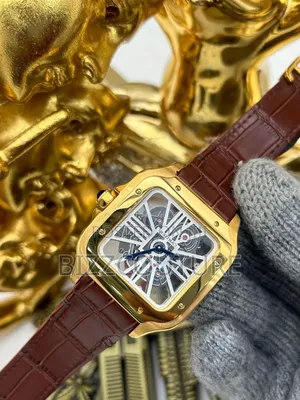 Original Cartier Brown Strap Watch Available in Store