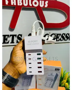 Super Fast 10 Ports Charging Station With(5 Typec 5 Usb-A)