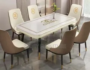 High Quality and Imported Channel Dining Table by 6 Chairs