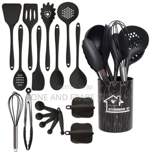 18pcs Full Silicone Nonstick Kitchen Spoon Sets/Utensils