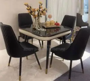 4-Seater Marble Top Dining Set