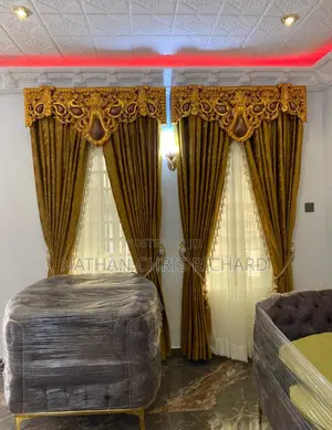 Luxury Lit Brown Turkish Curtains