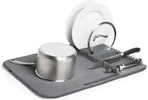 Drying Mat for Utensils With Plate Rack