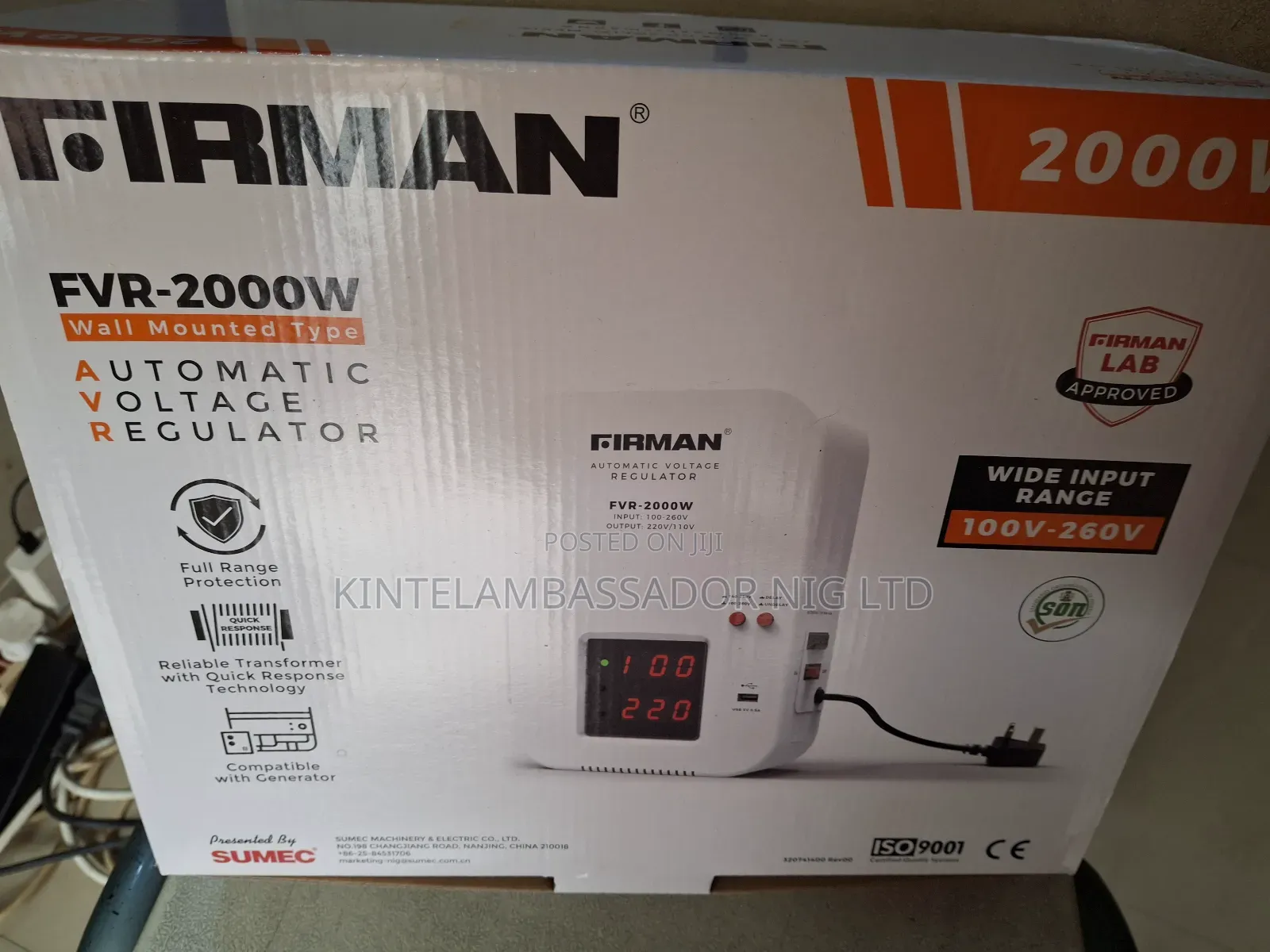 Firman Wall Mount Stabilizer -- 2000watt