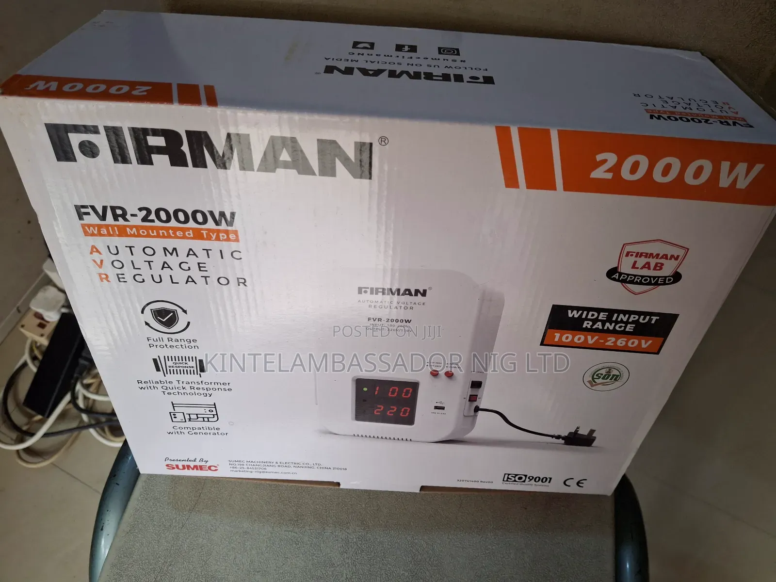 Firman Wall Mount Stabilizer -- 2000watt