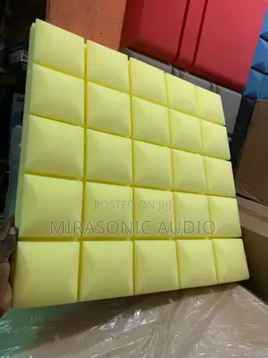 Yellow Colored Studio Acoustic Foam
