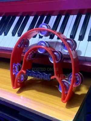 Red Color Power 2 Tambourine