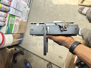 High Quality Black Normal Door Lock With 5 Keys
