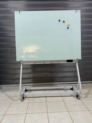 Magnetic Glassboard for Offices(3ft by 4ft) With Stand