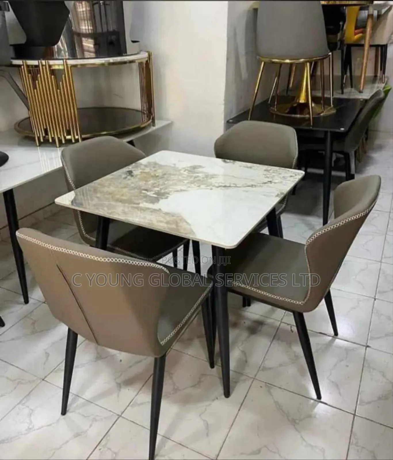 Dining Table Marble Set