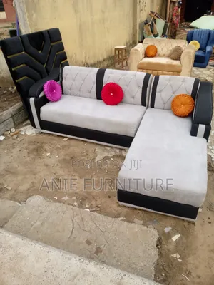 New Design L Shaped Beautiful Fabric Chair