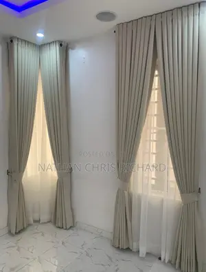 Cream Like Rings Turkish Curtains