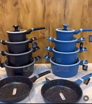 9pcs Ucc Life Granite Pot Set