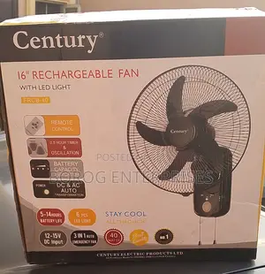 Century 16′′ Inches Rechargeable Wall Fan-FRCB-40
