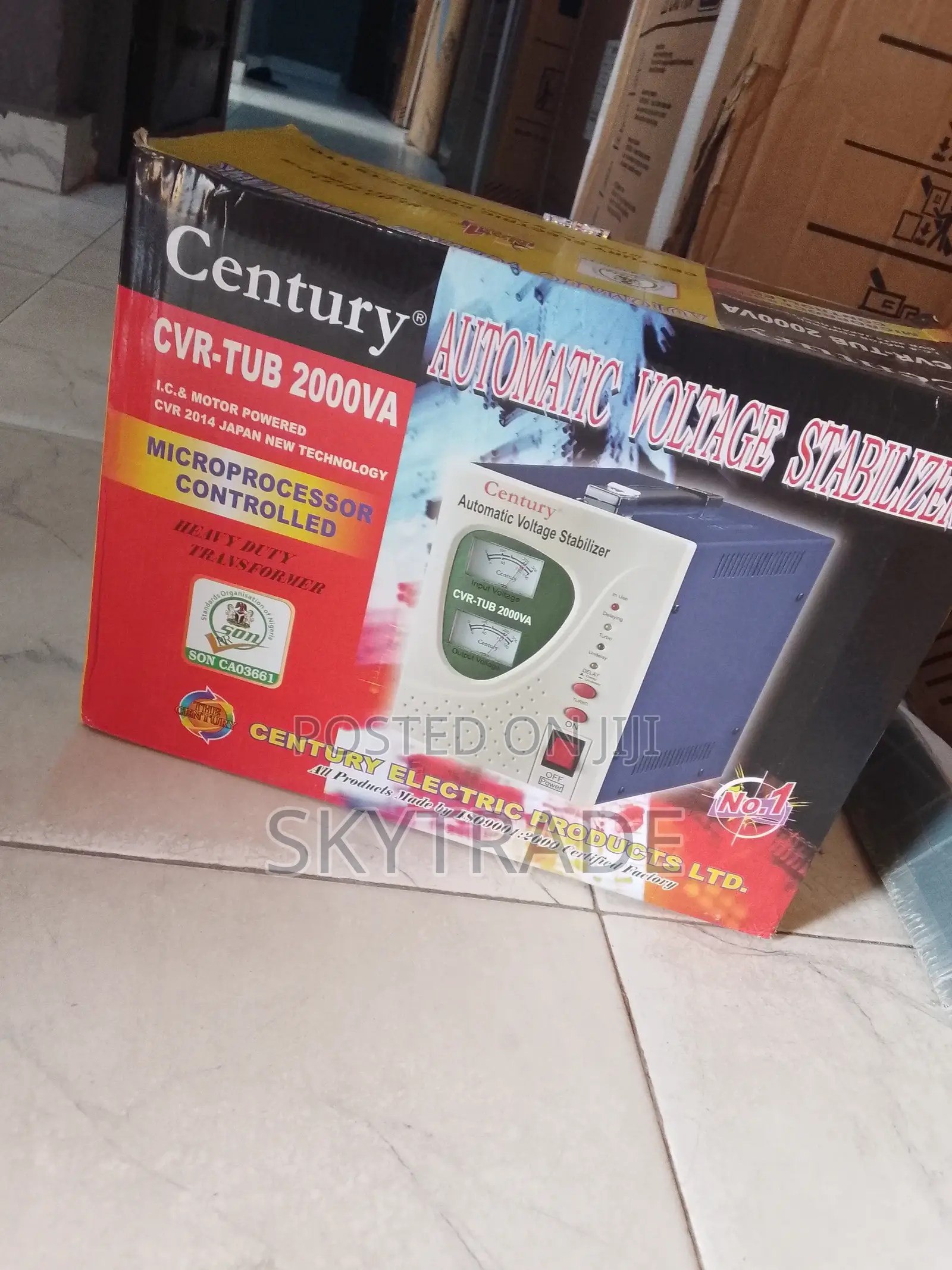 Brand New Automatic ( CVR-Tub 2000va) Stabilizer