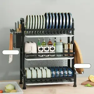 3layers Black Plate Rack