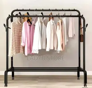 Double Cloth Hanger With Wheel