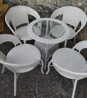 Outdoor Rattan Set by 4seater With Table