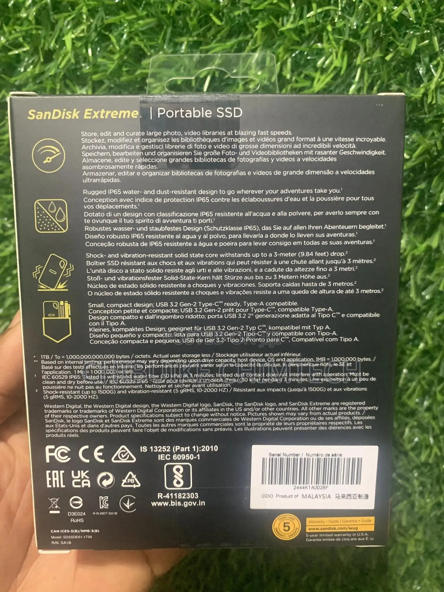 Sandisk Extreme Portable SSD 1tb