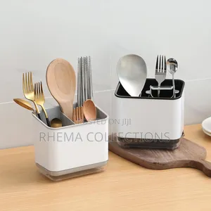 Double Layer Detachable Cutlery Storage Rack