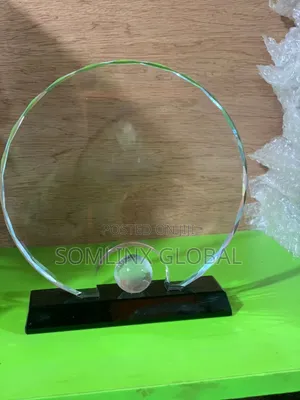Crystal Round Plaque
