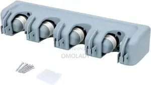 Broom Holder Wall Mounted Multifunctional Broom Holder