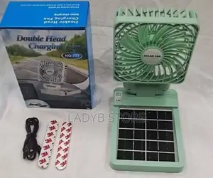 Rechargeable Fan With Solar Panel