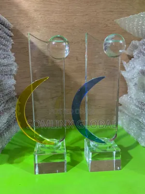 Crystal Plaque Moon Design