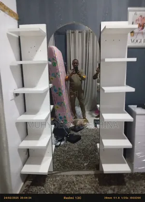 6ft Dressing Mirror and Shelf