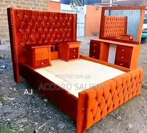 6 by 6 Executive Bed With 2 Drawers and Dressing Mirror