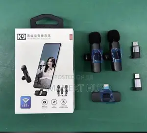 Dual Wireless Mic With (iPhone Type C and Android Mouth)