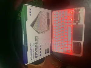 Transparency Bluetooth Keyboard With Touch Pad RGB Light