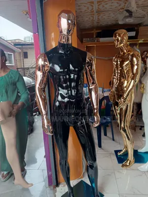 Square Head Fibre Male Black/Rose Gold Male Dummy