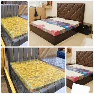 Double Plywood Wooden Fabric Bed