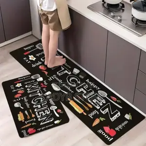 2pcs Water Absorbent Kitchen Mat