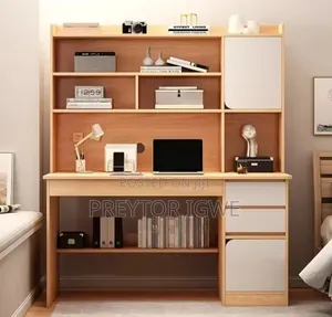 Reading/Office Table With Shelves