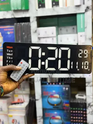 Led Digital Wall Clock With Remote Control