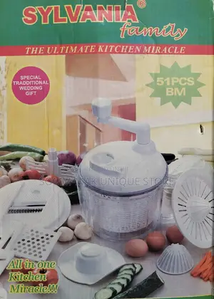 51pcs Set Multifunctional Grater,Slicer, Spinner, Juicer,Etc