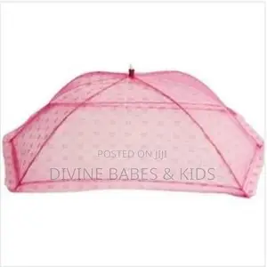 Moveable Baby Umbrella Shape Mosquito Baby Net - Blue,Pink