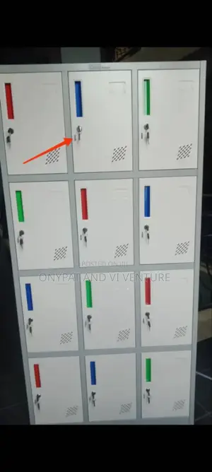 12 Lockers Cabinet With Pad Lock and Key