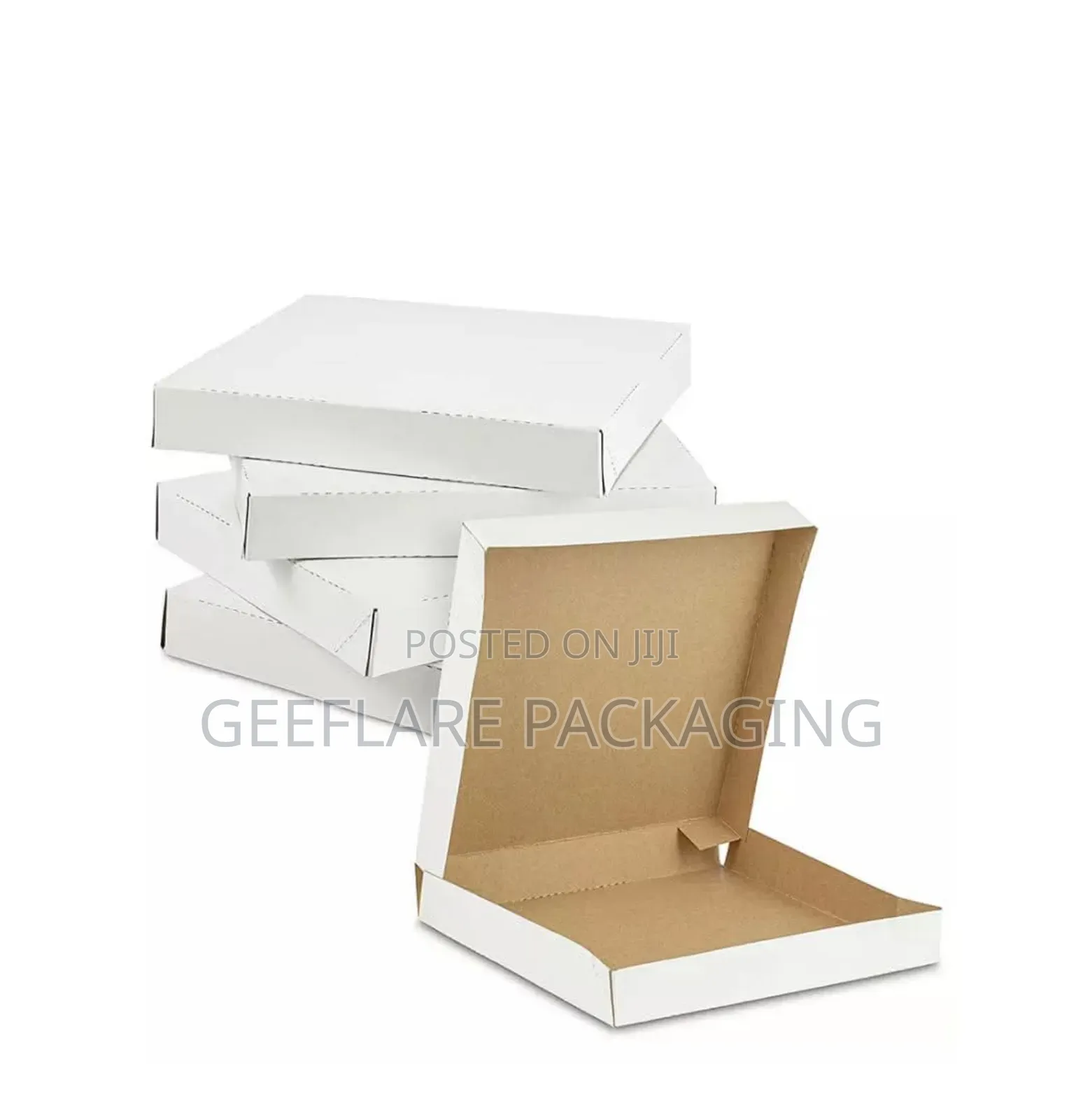 White Pizza Box