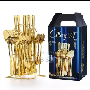 24pcs Curler Gold Spoon Set