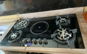 4 Gas and 1 Electric Burner
