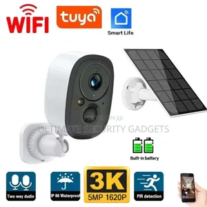 Wi-Fi Tuya Smart Solar Powered Camera(5mp)