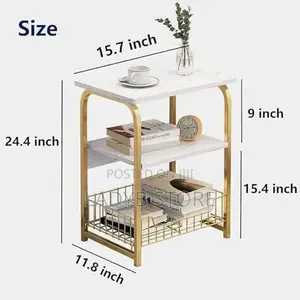 3layers Wooden Top Coffee Side Table