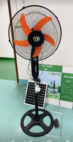 Rechargeable Solar Ac Dc Fan With Solar Panel