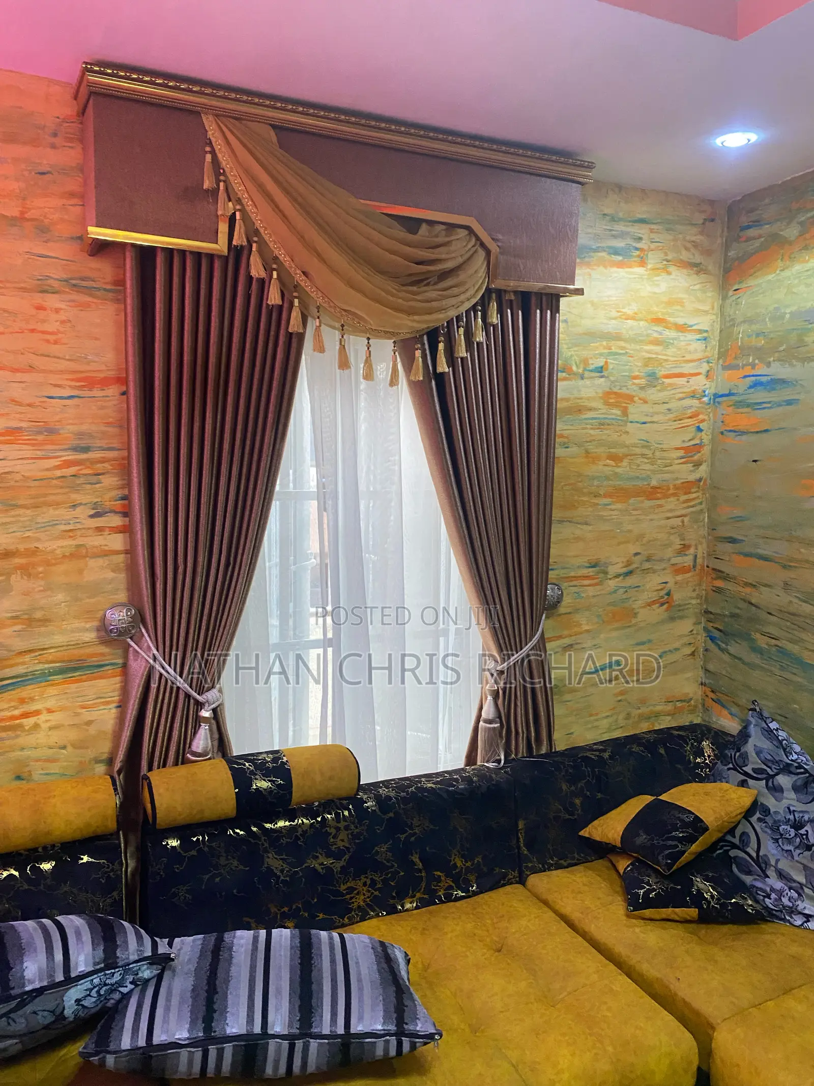 Pleasant Parlor Royal Curtains